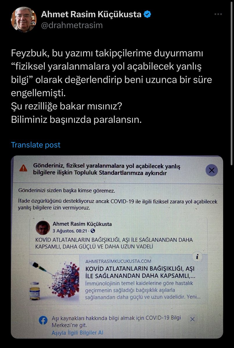 Hep beraber Facebook’a mı dönsek acaba 🤔En azından ifade özgürlüğüyle insanlara zarar verebilecek ve bilimden uzak paylaşımların farkını anlayabilen bir platform.