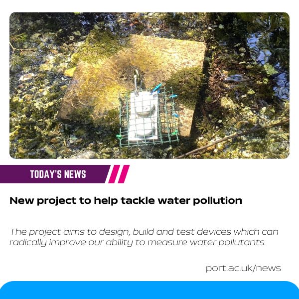 A new engineering project aims to design, build and test technologies to more effectively monitor pollution in our rivers, lakes and reservoirs. Find out more 👇 go.port.ac.uk/p0Kowk @DrMarChem @chemcatcher @portsmouthuni @NERCscience