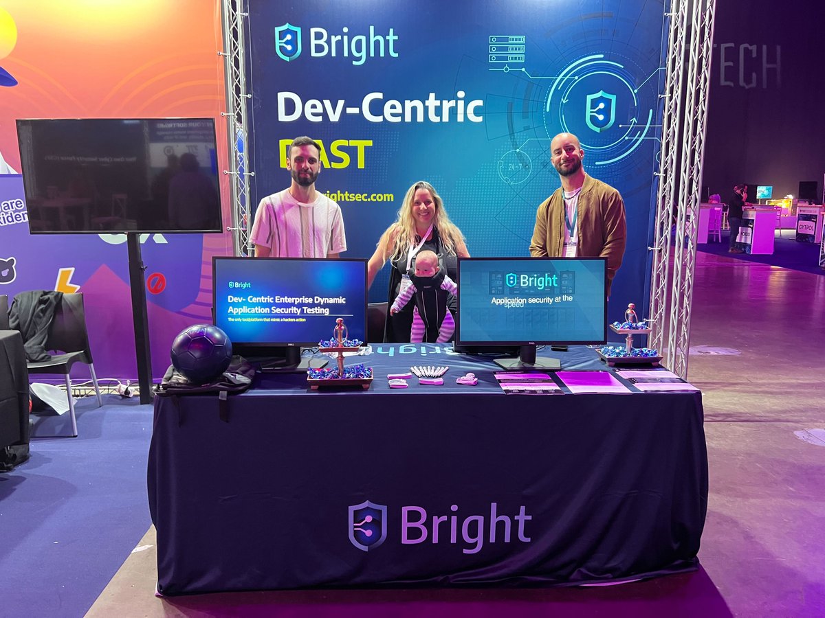 #CybertechTLV is in full swing and the Bright team wants to meet you there! 🚀 Swing by our booth to explore how our Dev-Centric DAST can fortify your organization's defenses. Don't miss out on securing your slot, book 1:1 time with us now! bit.ly/3Jvv6vP