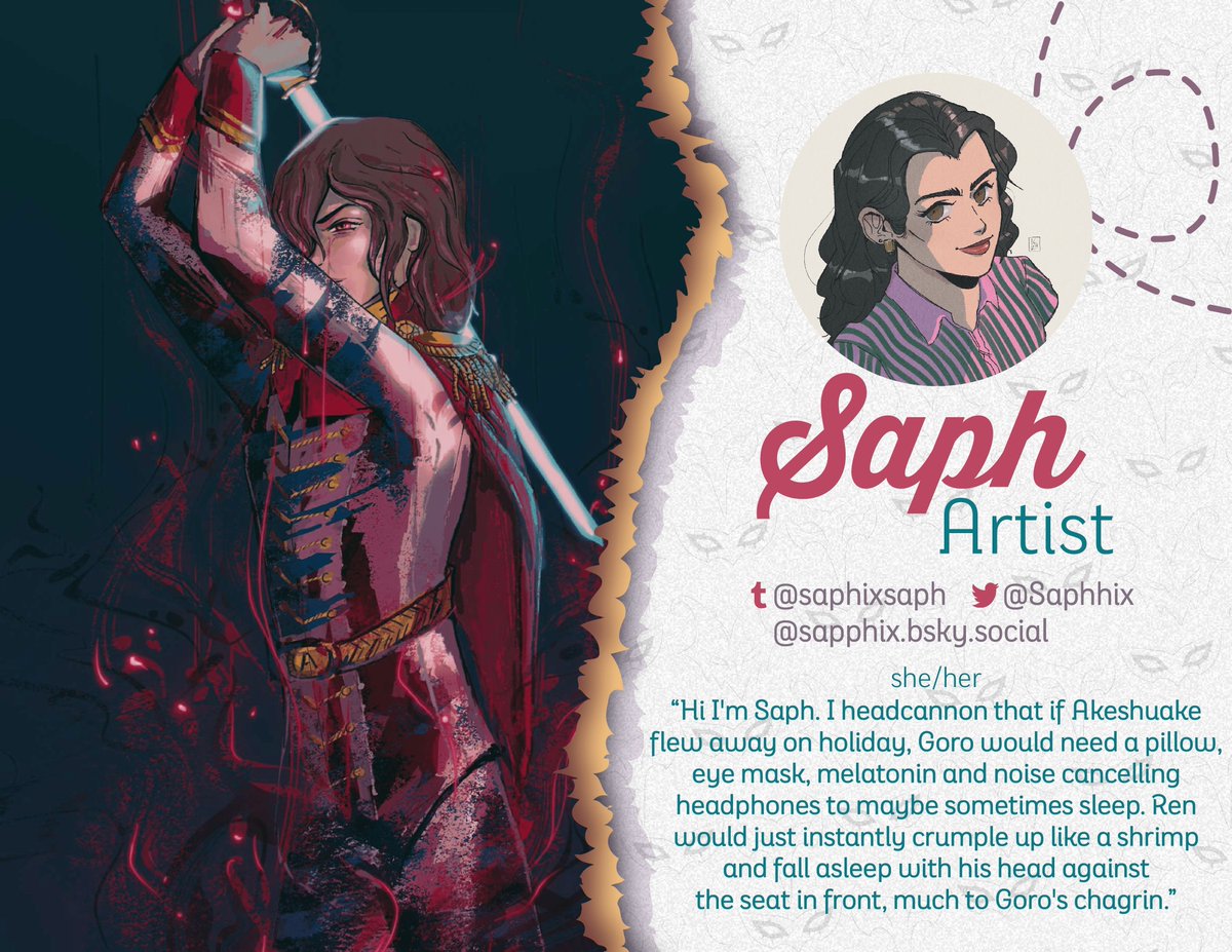 Akeshuake Travel Zine ✈️ SHIPPED! (@shuake_travels) on Twitter photo ✈ Saph <a href="/saphhix/">Saph - making a VN ✨✨</a> is our lovely page artist! She thinks that if Shuake flew away on holiday, Goro would probably need a full night routine to go to sleep, whereas Joker would just collapse and conk out in the seat ahead!✨ ✈ Saph <a href="/saphhix/">Saph - making a VN ✨✨</a> is our lovely page artist! She thinks that if Shuake flew away on holiday, Goro would probably need a full night routine to go to sleep, whereas Joker would just collapse and conk out in the seat ahead!✨