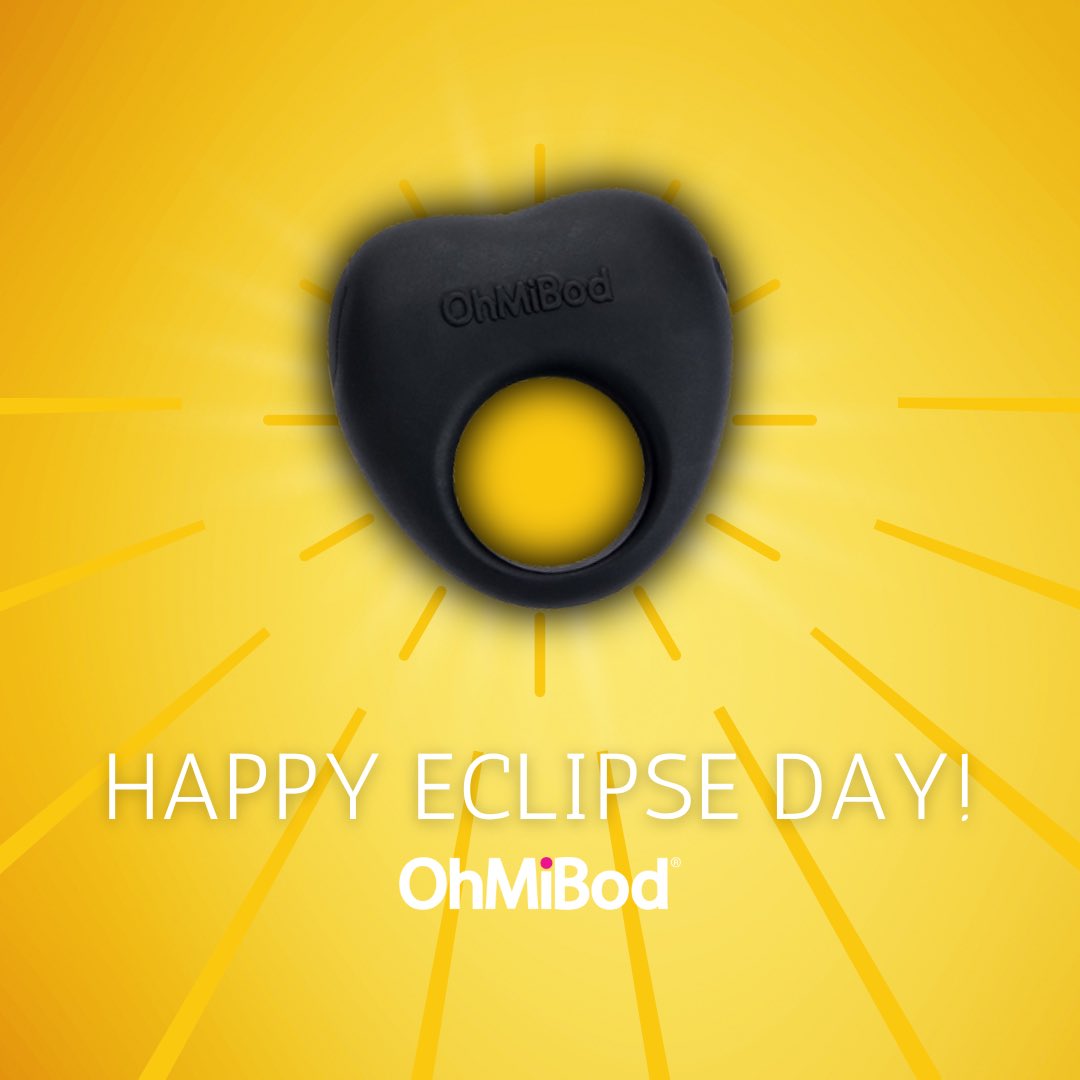 Our take on today’s monumental event! 🤣 Happy Eclipse Day from OhMiBod! 🌚🌝 #ohmibod #Eclipse #funny