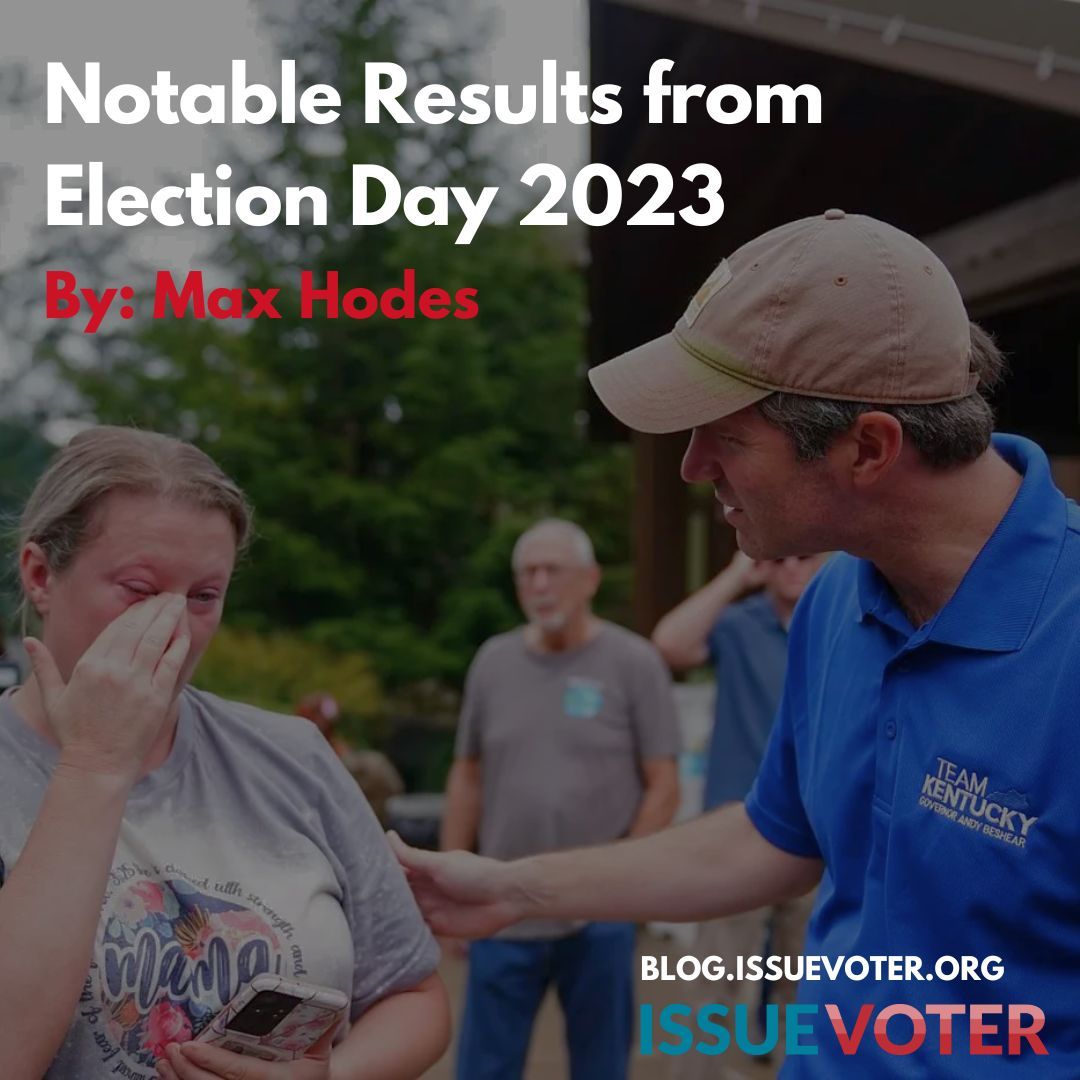 IssueVoter's tweet image. ✏️  National elections often occupy the spotlight but state elections still have the power to influence countless lives. Take a look at some notable results from election day 2023 at Blog.Issuevoter.org !  #Blog #Politics #Election2023 #Election2024 #voting #Government