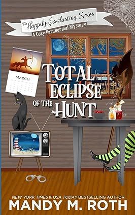 Anyone watching the total eclipse today? Why not celebrate with a cozy? Have you read @mandymroth's Happily Everlasting series? Book 5 is Total Eclipse of The Hunt. cozymystery.com/authors/mandy-…
