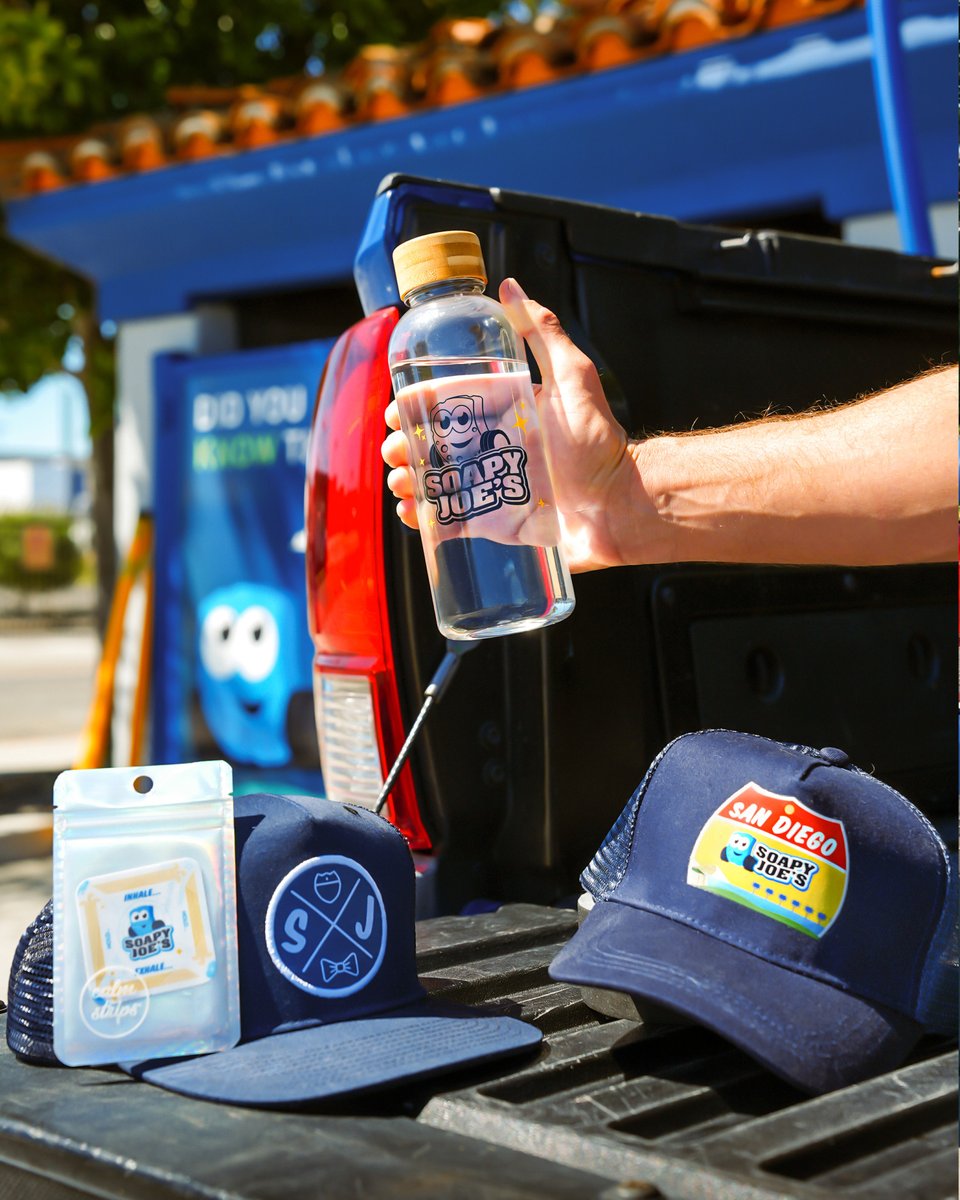 SoapyJoesCW's tweet photo. Get set to roll into Soapy Joe's Day in style with some fresh swag! Be one of the lucky first 75 customers at any of our locations on April 18th to score some new Soapy Joe's Day gear.

Register for your FREE wash now by signing up now: https://t.co/yaGdRgCK5g. https://t.co/EzBEVRF8IH