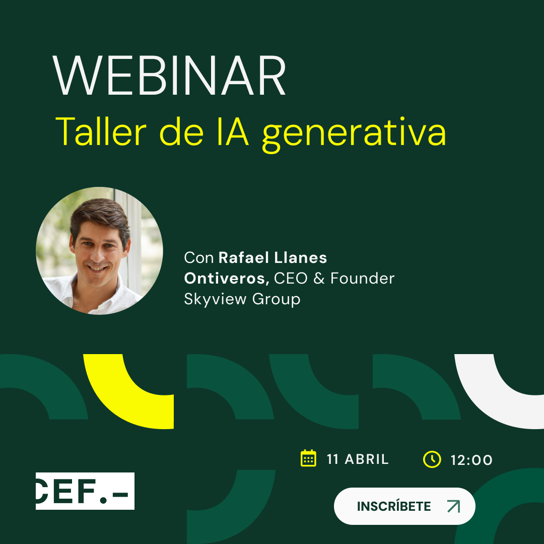 👉¡¡Inscríbete ahora en el taller sobre #IA Generativa organizado por el #CEF y no pierdas esta oportunidad de explorar la intersección entre #tecnología y #creatividad!! 

landing.cef.es/eventos/taller…