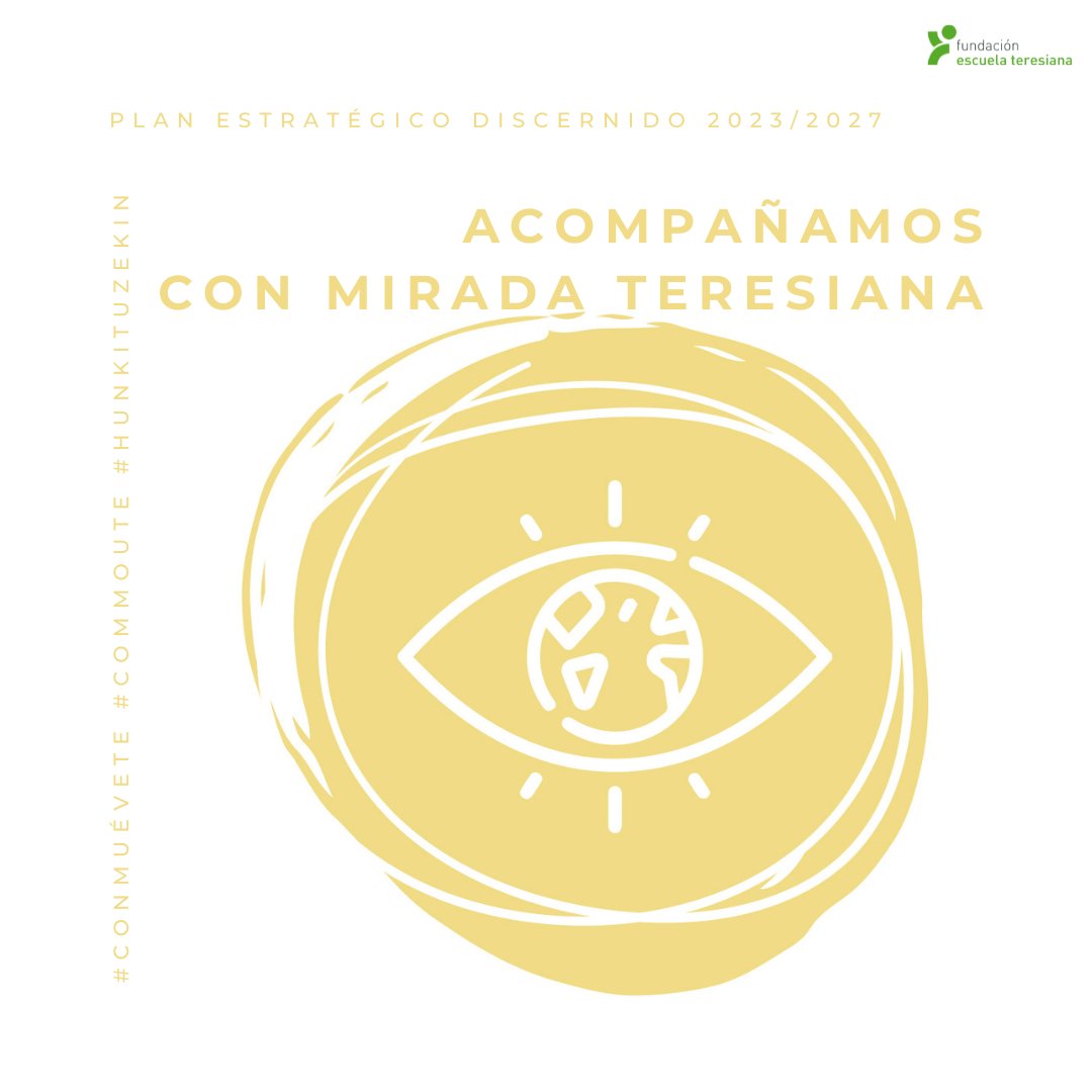 ¡Qué grande es el poder transformador de una mirada!👁️

La visión compasiva y comprensiva del mundo está en el origen de nuestra identidad teresiana.

#miradaapreciativa 
#planestratégico 
#somosteresianos

#ConMuéveTe💕
#ComMouTe💕 
#HunkiTuzEkin💕