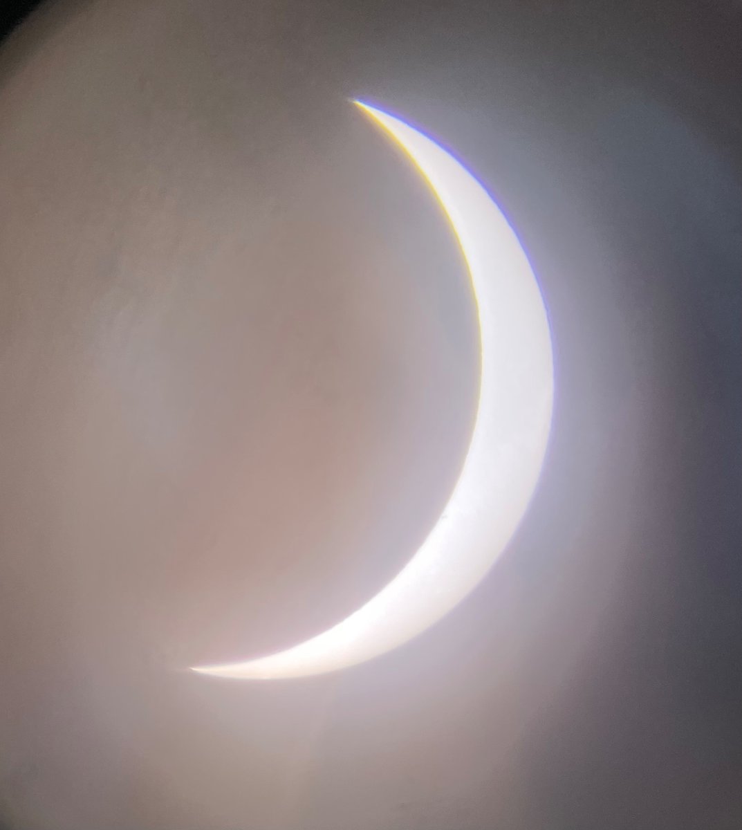 10 minutes until totality. Clouds are forming on the Horizon. The sky has darkened and the birds continue to sing. A child is crying while his mother is hopelessly trying to comfort him. My anxiety is reaching unprecedented levels