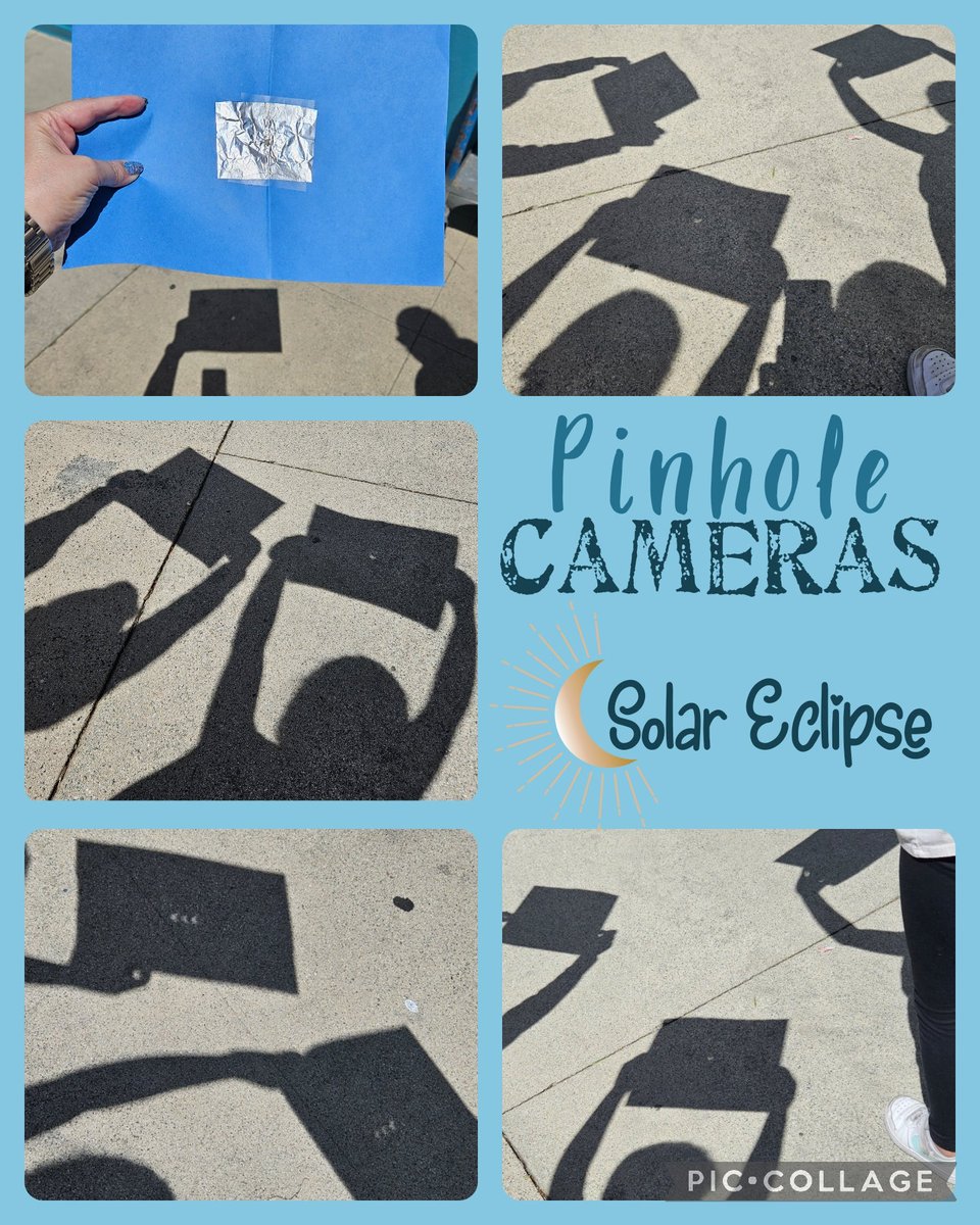 Had such a fun time at @MLKJrLAUSD viewing the #SolarEclipse2024 using #pinholecameras they made in the STEAM Lab. #EmpoweredByITI #iDREAMmaterials @LAschoolsSouth