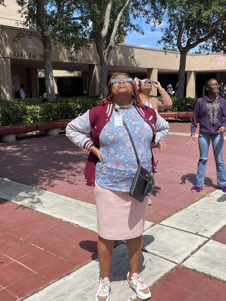 Solar Eclipse 2024 at PBL!! Our principal is witnessing history! #LOT