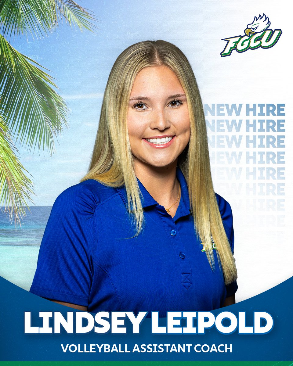 A new coach joins The Nest! 🦅 Welcome to FGCU Lindsey Leipold! 🏐 #WingsUp 🤙