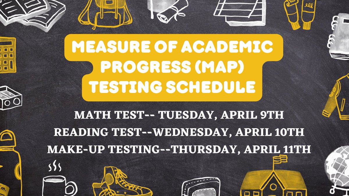 We will begin Spring MAP Testing by taking the MATH MAP Test tomorrow! Students and teachers have reviewed Fall MAP Data and Spring Goals. Students get plenty of rest, arrive to school on time, and bring a fully charged chromebook each day.