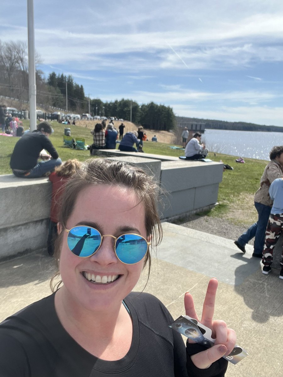 “I stare directly at the sun”- Taylor Swift Happy eclipse day! Safely watching the eclipse from Wachusett Dam. Stay safe everyone and despite what Taylor says DO NOT look at the sun without proper glasses!