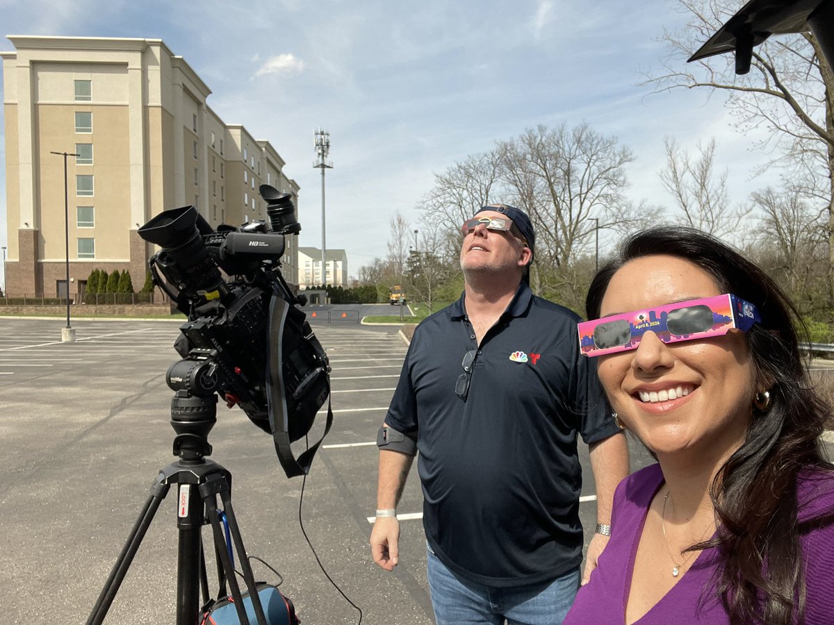 We’re watching the #Eclipse2024 from Columbus, Ohio!