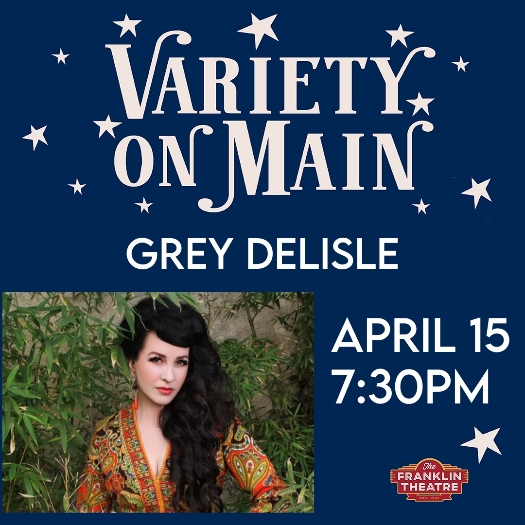 Don't miss @GreyDeLisle at the #FranklinTheatre #VARIETYONMAIN, presented by #MandyBarnett and #MonicaRamey, 4/15! ✨❤️✨ l8r.it/dKpw #greydelisle #varietyshow #singer #VoiceOver #cartoon #music #newmusic #newshow #series #franklintn #onsalenow