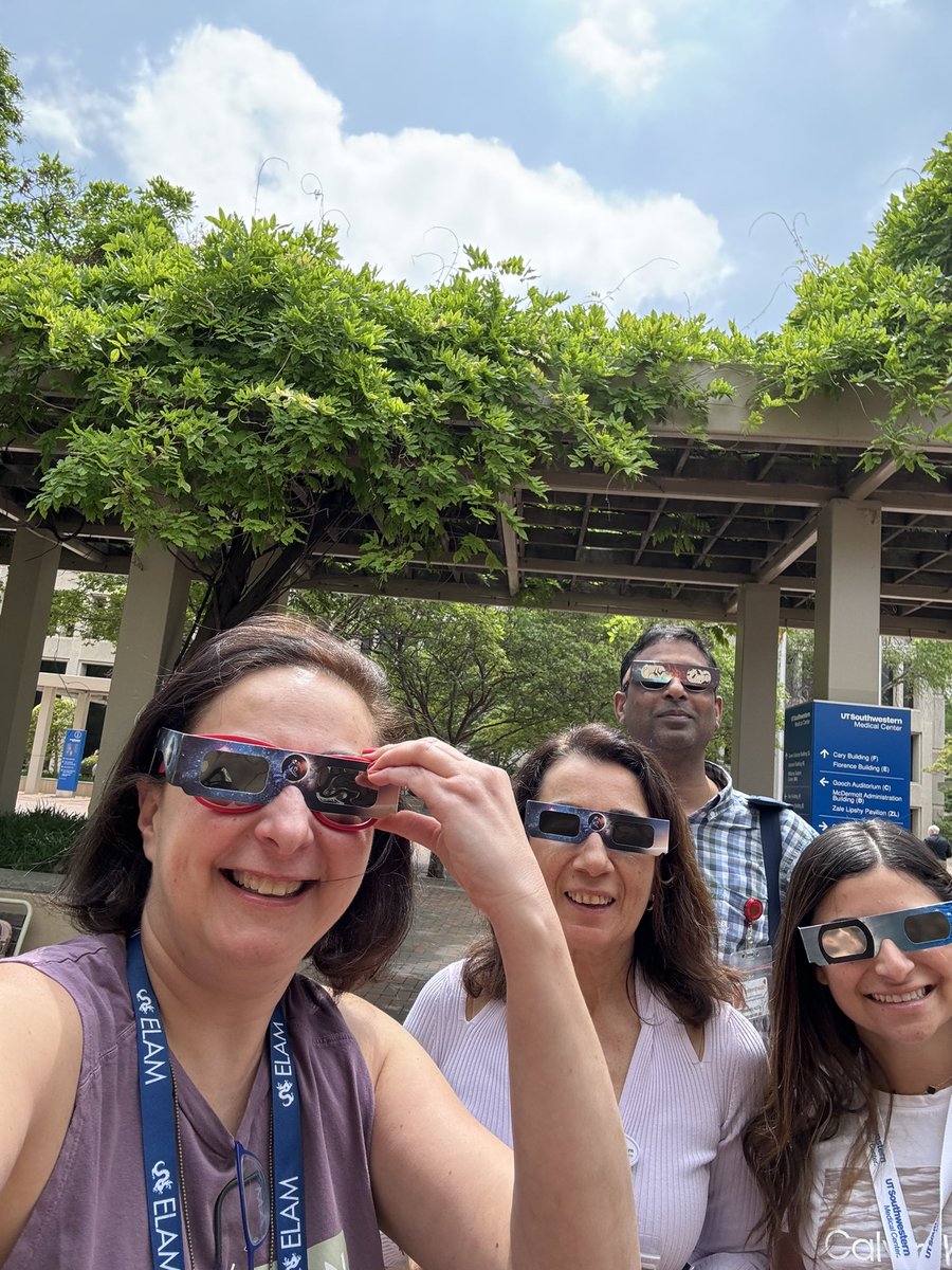 A mystical total eclipse in Dallas UTSW best work view