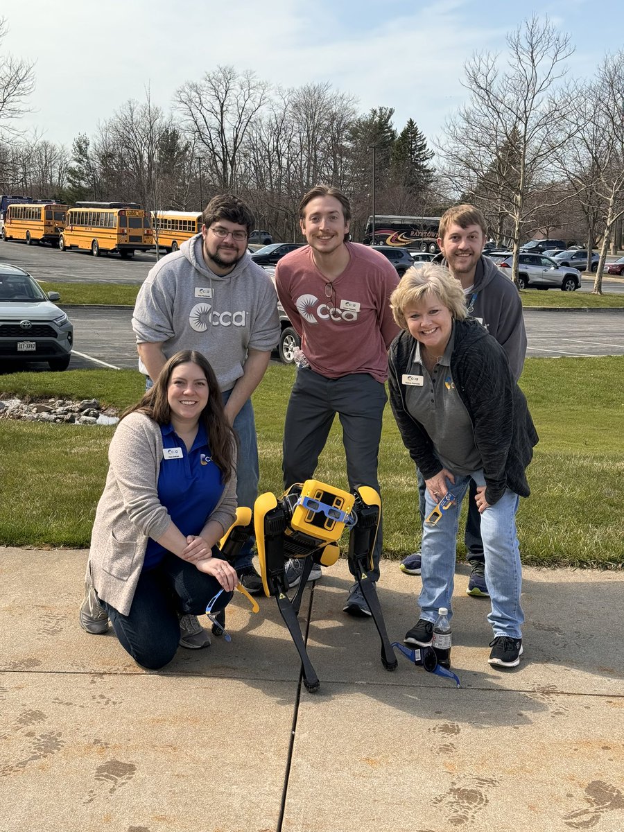 STEMnaut's tweet image. Spot is ready! The clouds have been moving away! #Erie #EclipseSolar2024 #TechWorksatCCA #CCA