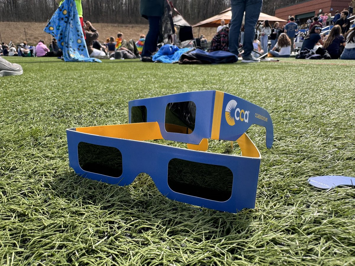 STEMnaut's tweet image. Spot is ready! The clouds have been moving away! #Erie #EclipseSolar2024 #TechWorksatCCA #CCA