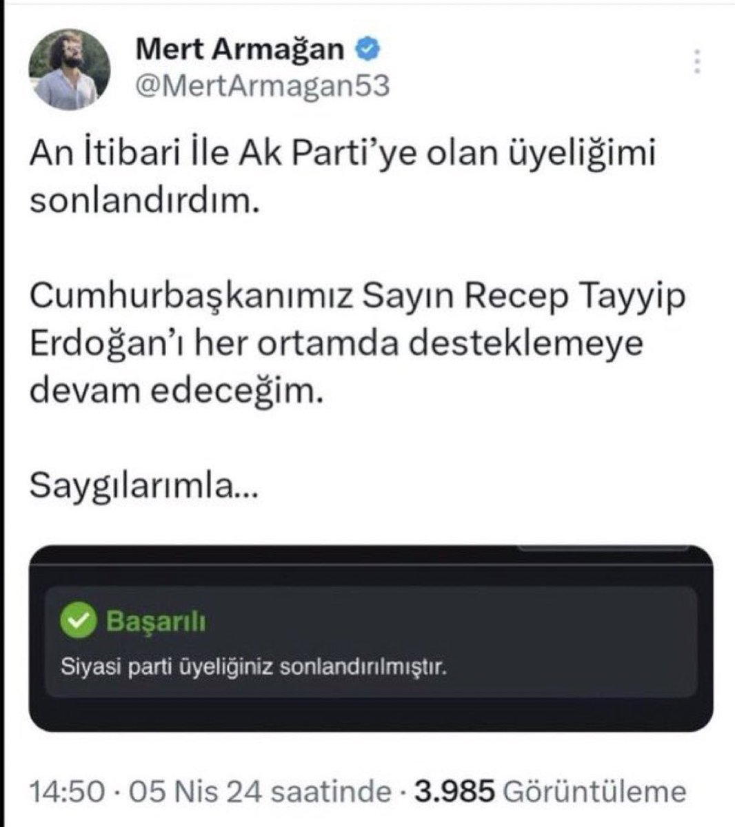 Batan gemiyi ilk önce fareler terk eder. Yakında biz hiç akp li değildik de derler 🤣