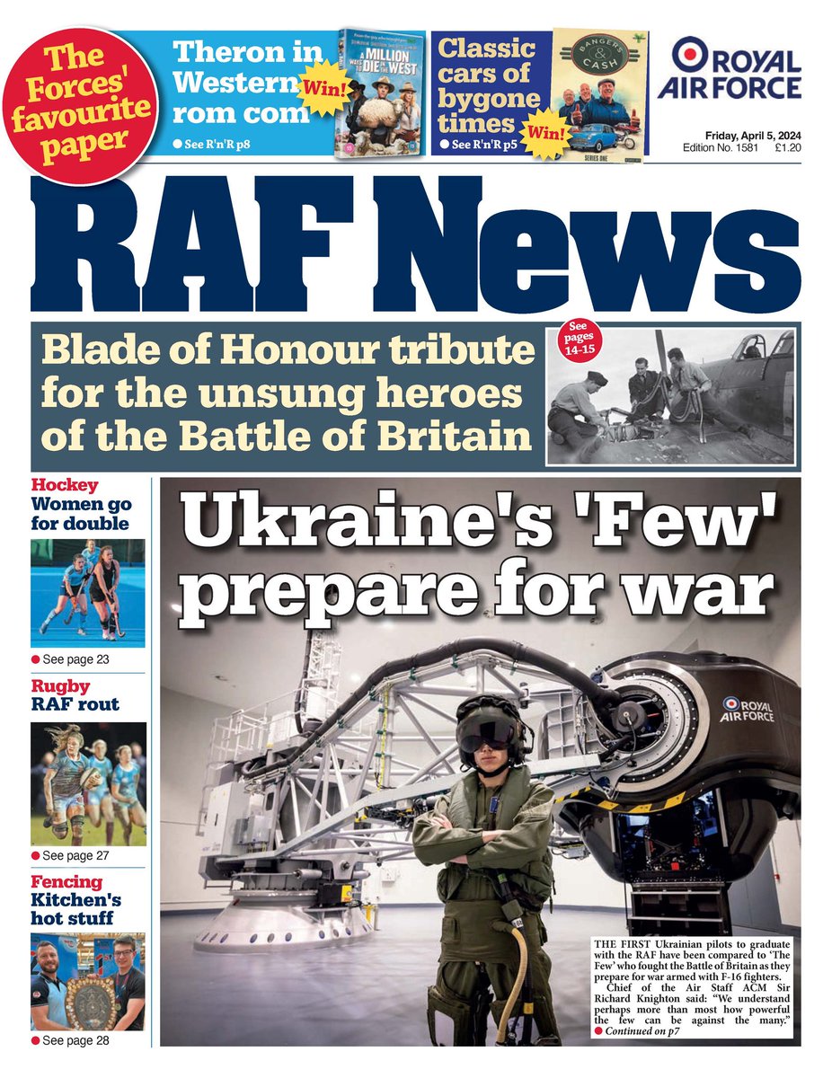 The latest edition of RAF News is out now. Go to ow.ly/R2JY50RaNPf to subscribe #rafnews #royalairforce