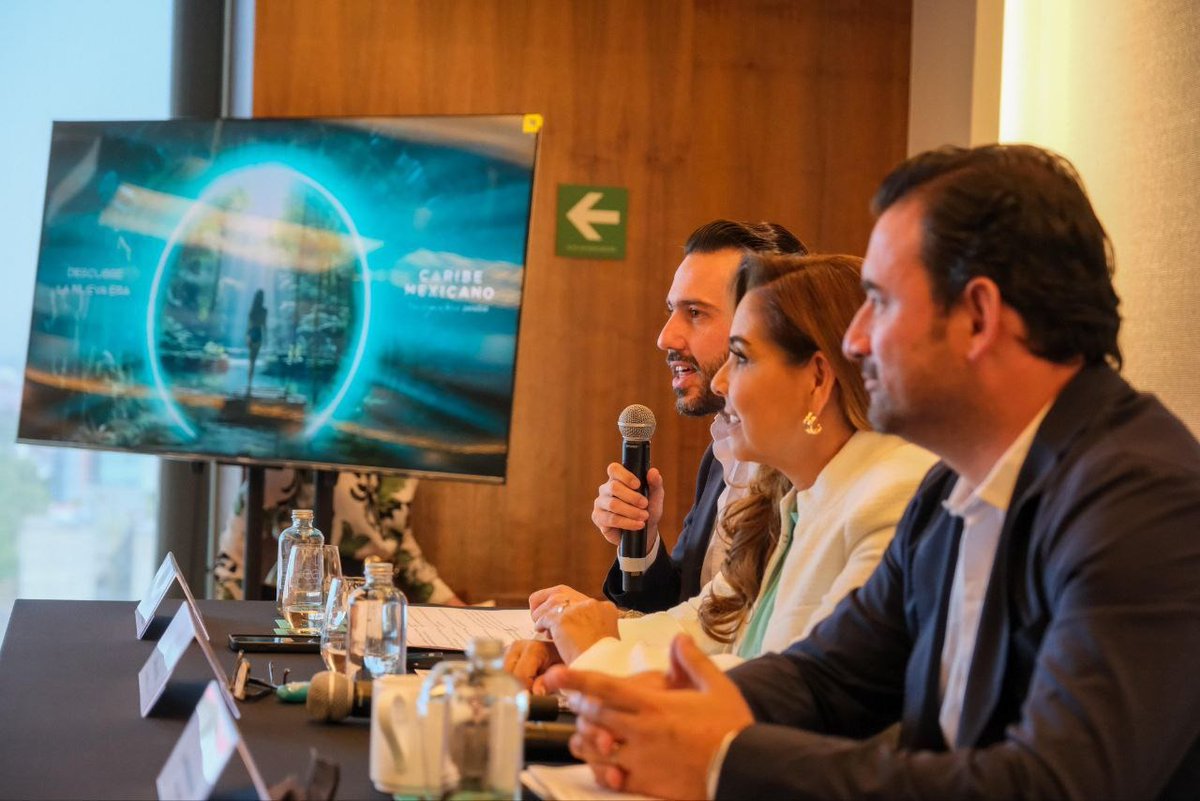 bernardocuetomx's tweet image. Participamos en el lanzamiento de "#CaribeMexicano New Era", promoviendo un modelo sostenible que protege la #cultura y el #MedioAmbiente, y garantiza la distribución equitativa de ganancias. Buscamos destacar la oferta turística y la infraestructura de nuestros 12 destinos.