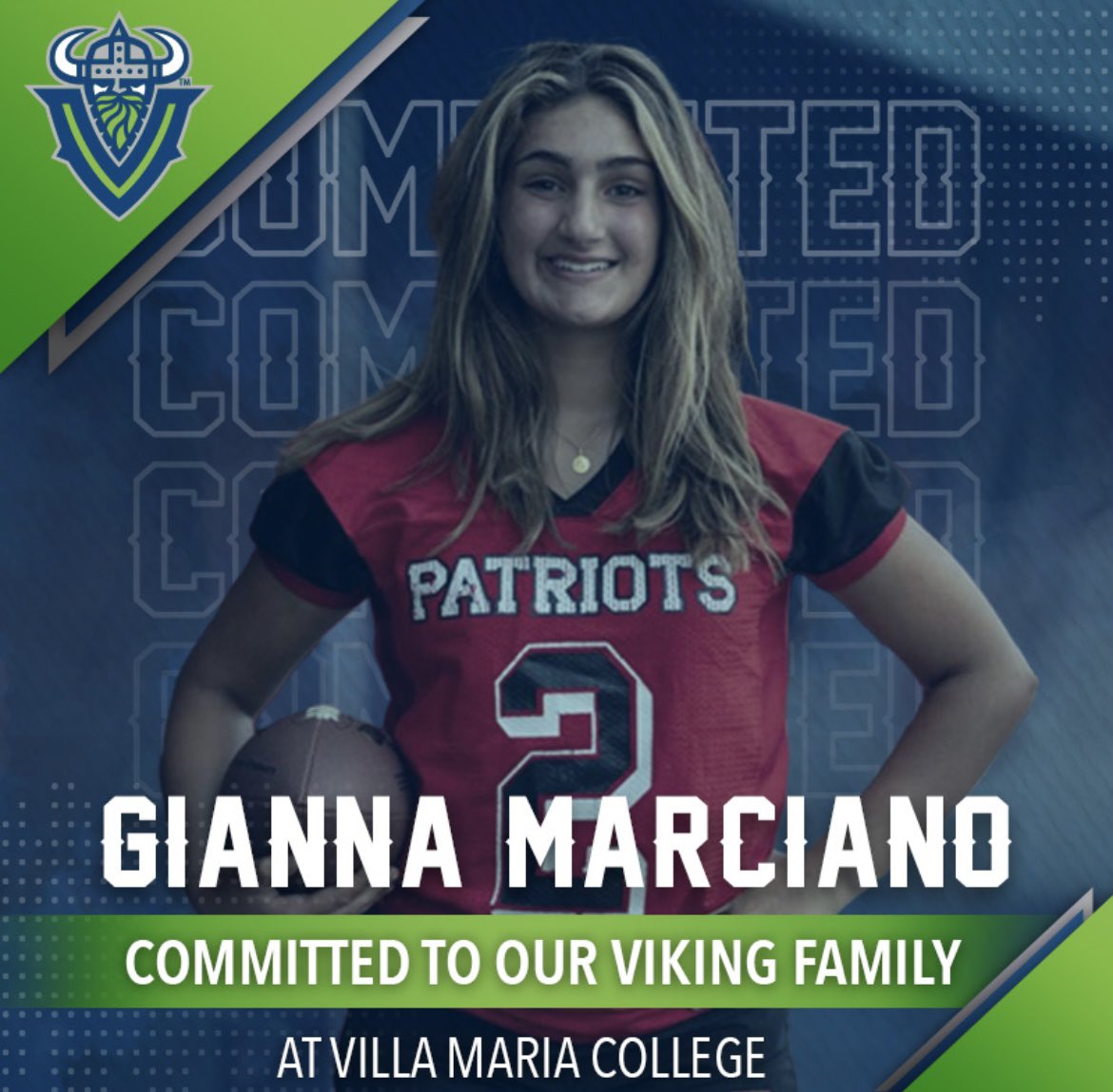 Commitment Alert 🚨 

Gianna Marciano
WR/DB
Penfield High School