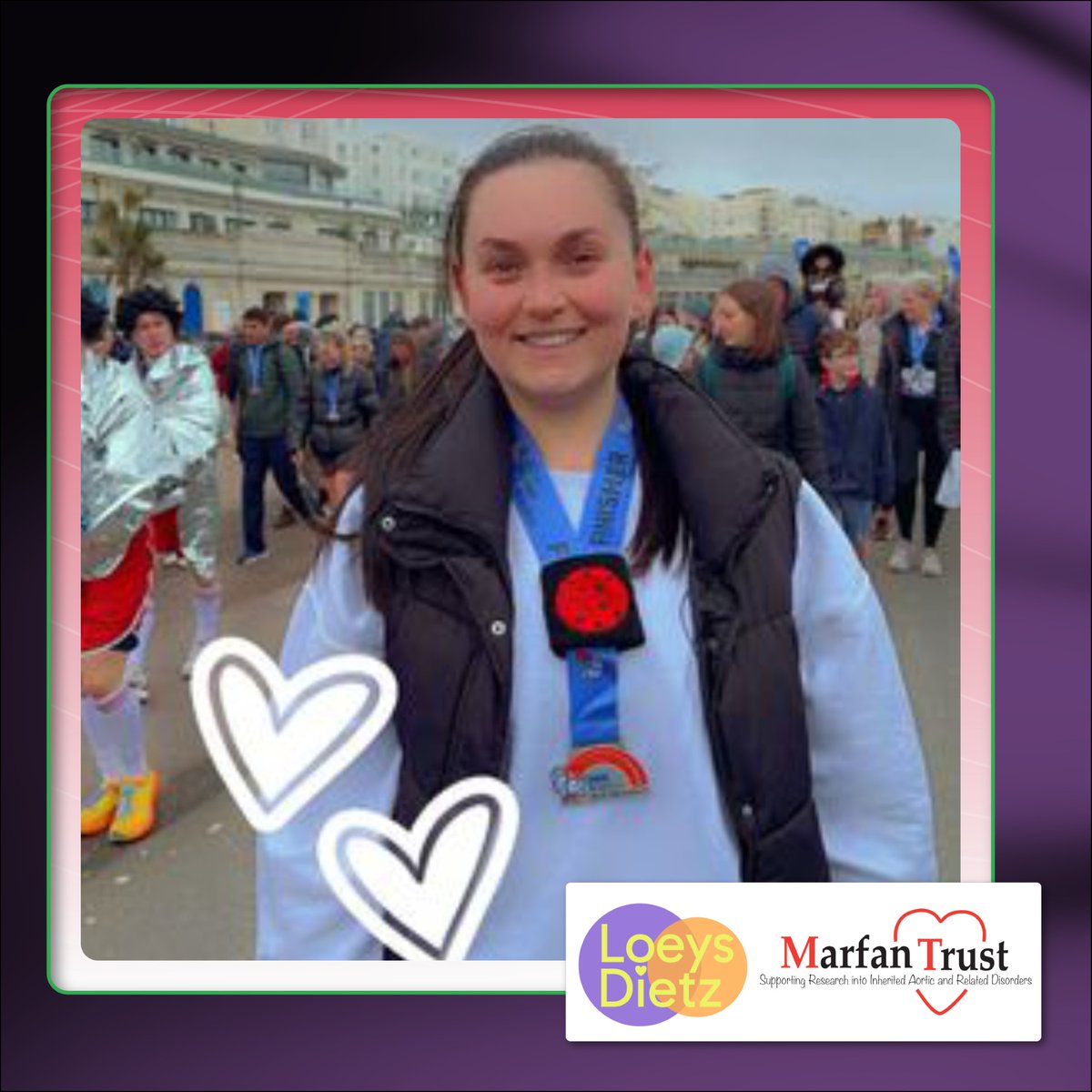 Making a big difference to our small charity, Marfan Trust fundraisers are unstoppable in their support. Today we celebrate Brooke who ran the Brighton Half Marathon in memory of her uncle Jason. #Marfan is a family affair for Brooke. Read her story: bit.ly/3J9d6a7