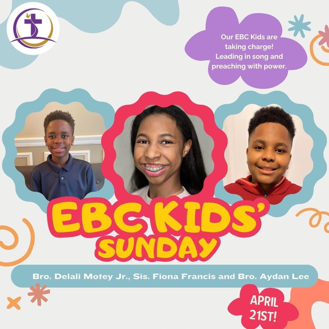 Mark your calendars for Sunday, April 21st because EBC Kids is taking over our service! From leading praise to delivering the sermon, our incredible children are stepping into the spotlight to show us all what God is doing in their hearts and lives! Don’t miss this!