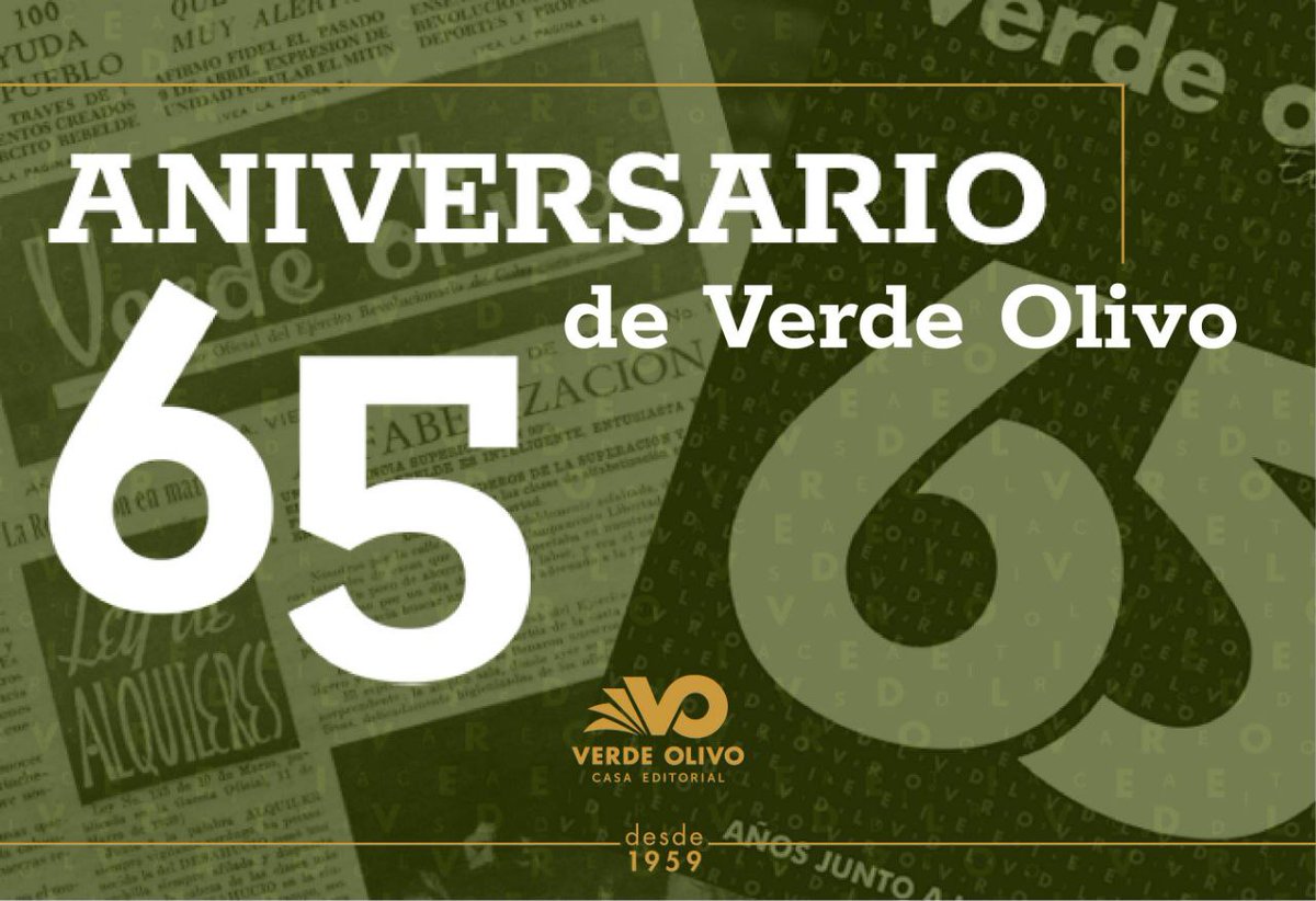 #Cuba🇨🇺 Este 10 de abril se encuentra Verde Olivo cumpliendo su aniversario 65. Felicidades para todos los que llenan de color la historia y la cuentan a través de páginas , divulgando en ellas, los valores patrióticos militares del pueblo cubano.