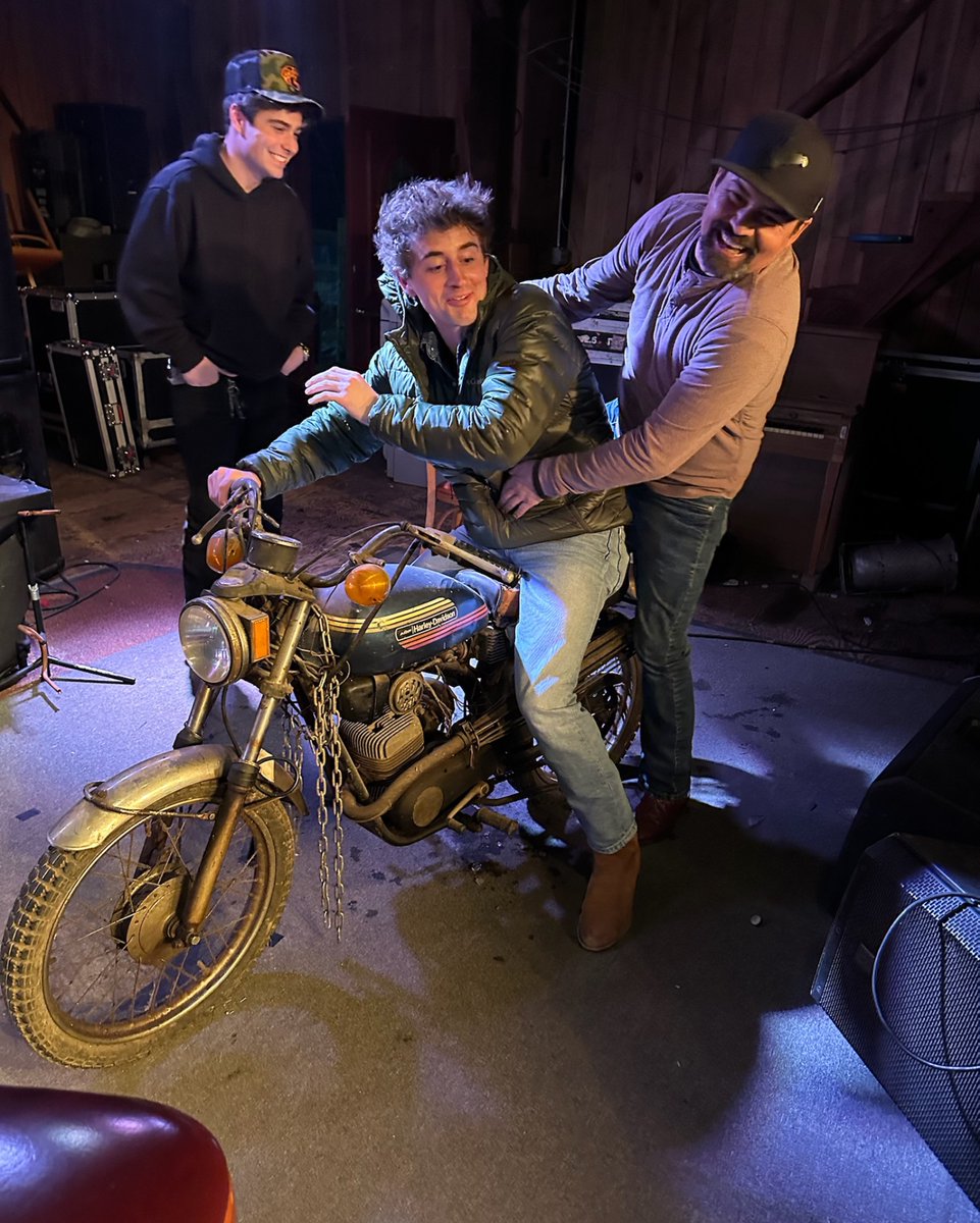 Our friends at Rinky Dinks Roadhouse gave us the ultimate tip, they pulled this old Harley Davisson right out of the rafters for us. Just kidding... but we'd take it home in a heartbeat!