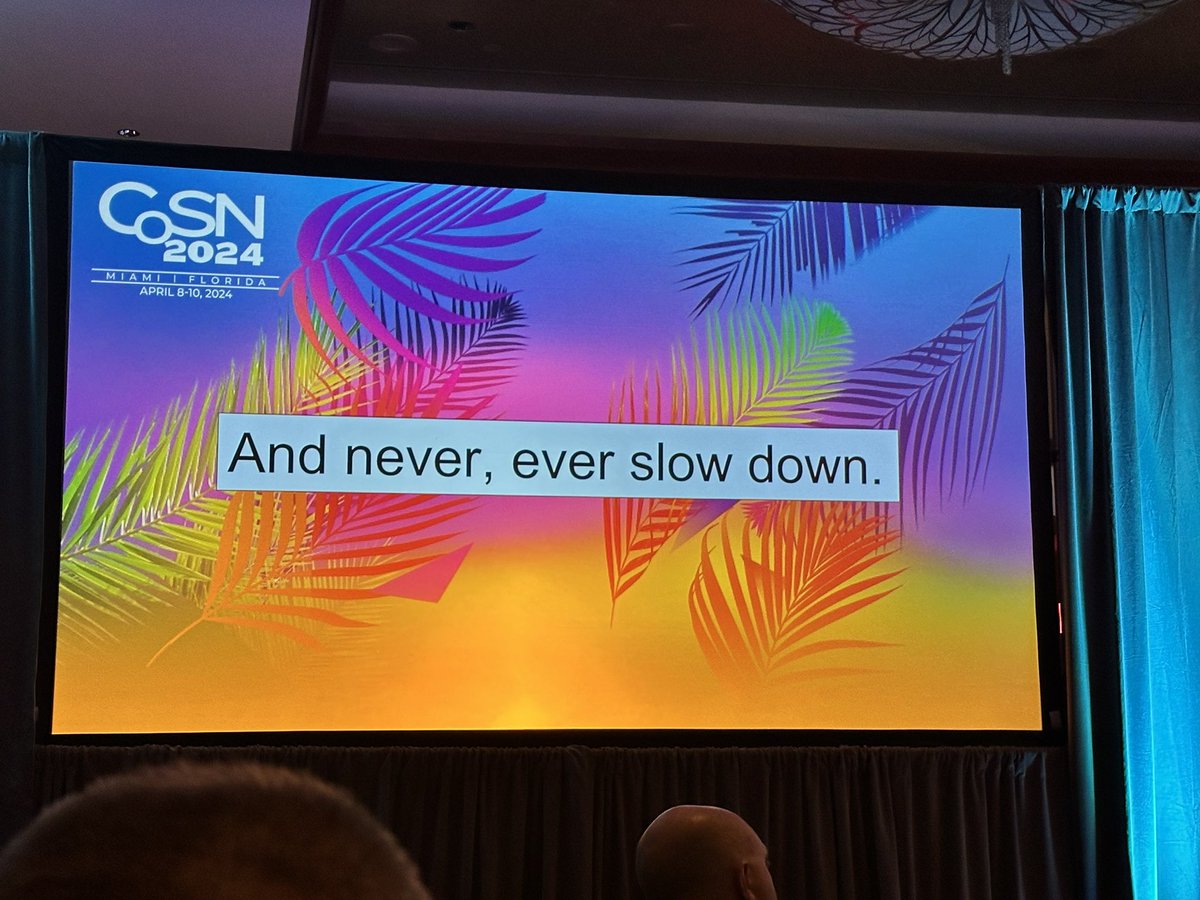 Great affirmation from @SuptEnfield at #CoSN2024