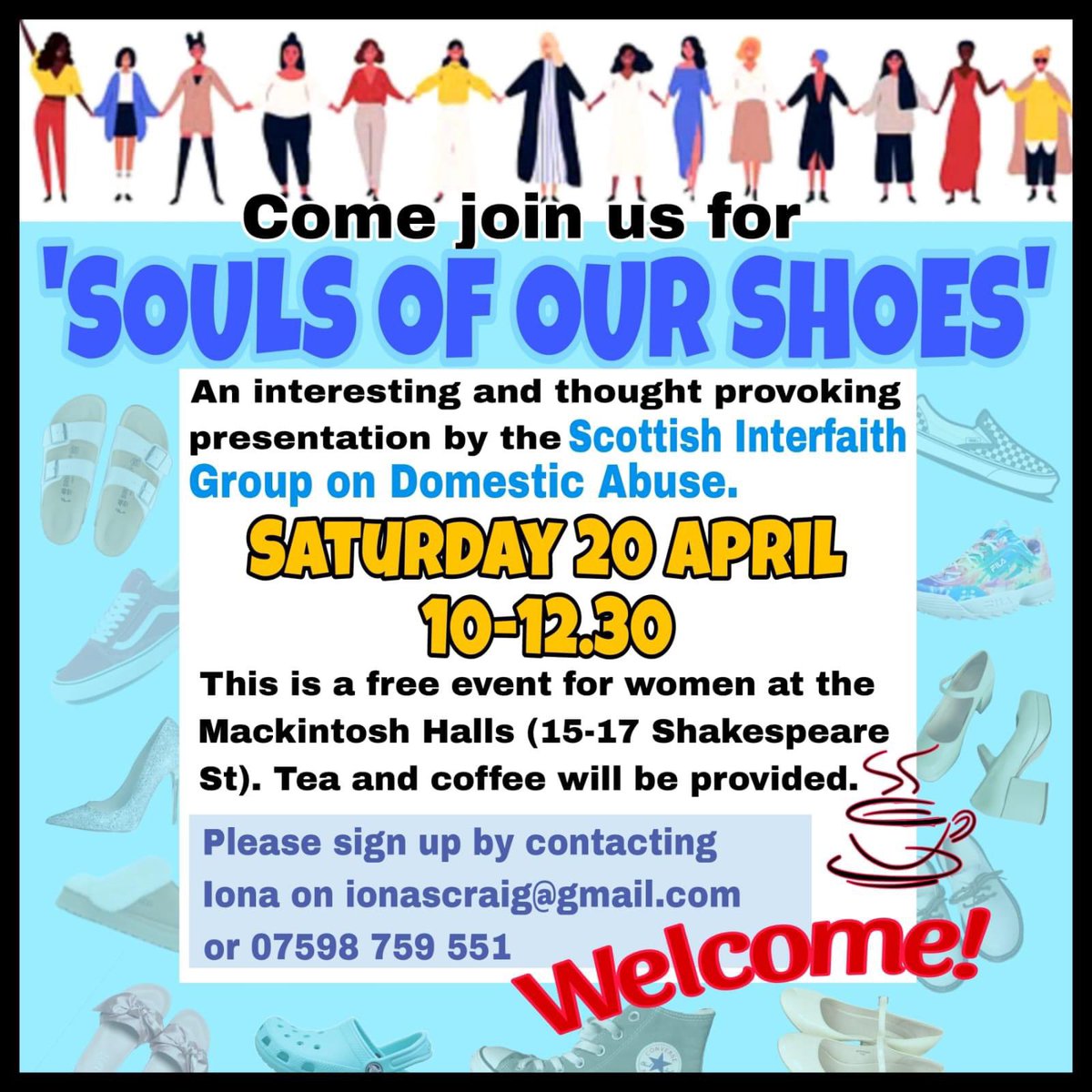 The womens group from here and Maryhill Ruchill Parish are promoting their next event. Here are the details. Can you share for us so all local women get to hear that they are most welcome!