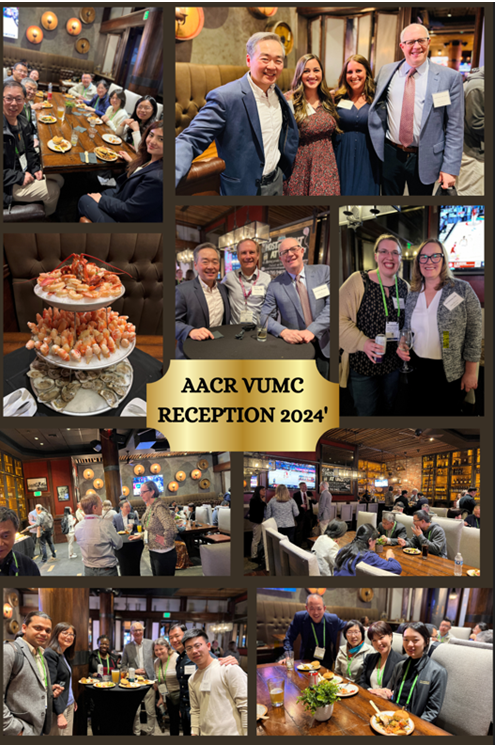 What an AMAZING group of 🤩individuals from @VUMCDiscoveries @VUBasicSciences @VUMC_Cancer at @AACR #AACR2024 including @NCIDirector @KimrynRathmell w/ @benhopark  @jordanberlin5 @christine_lovly @bhumi_singh @drholowatyj @JeffRathmell and many others!  #cancer #CancerResearch