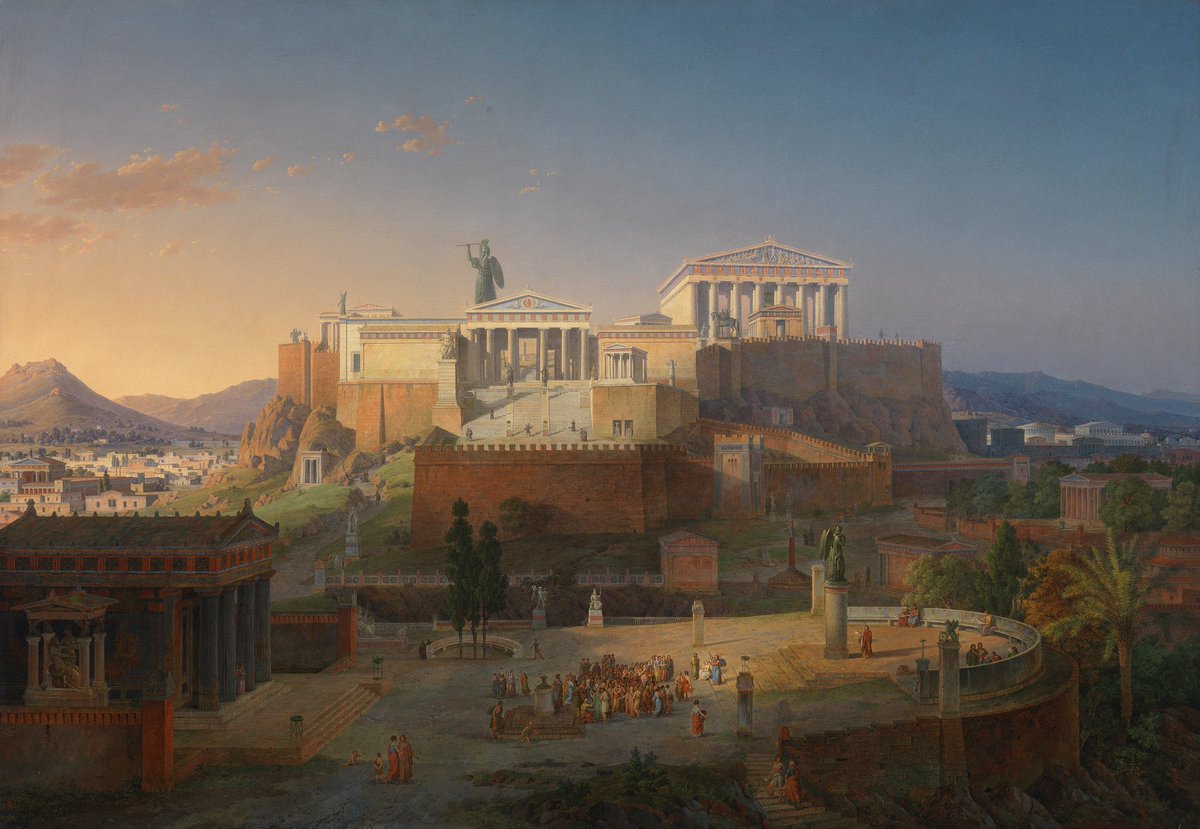 Reconstruction of the Acropolis and Areopagus in Athens — Leo von Klenze