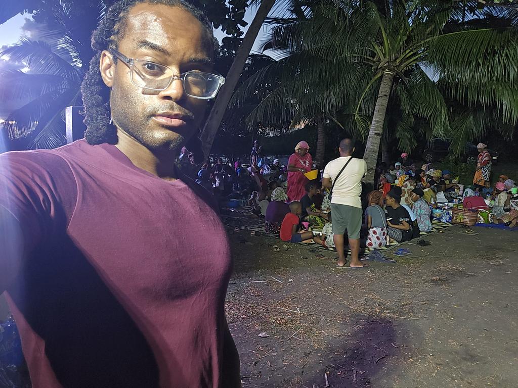 Me at my first iftar. A whole village ate together. Find out more in my latest @ITVOnAssignment this month on @itv #smallboats #antoineinterviews