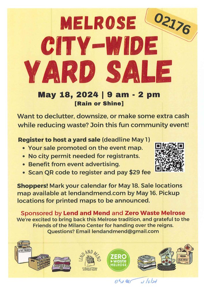 Melrose City-Wide Yard Sale -May 18, 2024 melroseschools.com/article/154103…