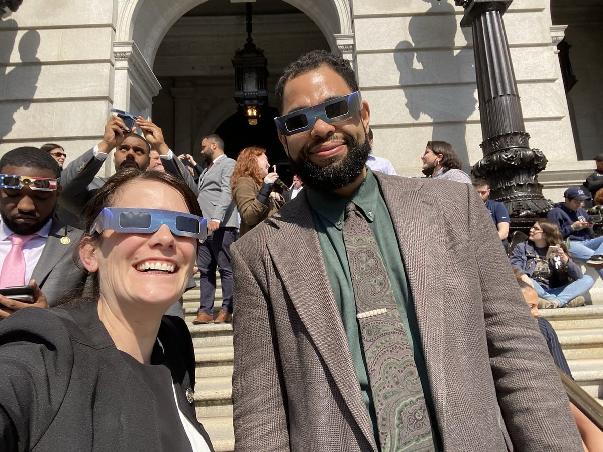 Ready for the eclipse at the Capitol with @RepKrajewski! 😎