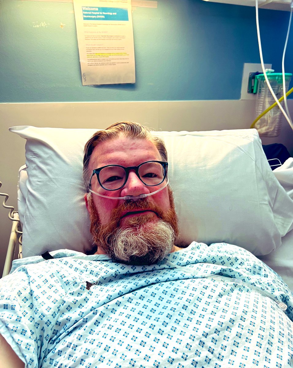 I'm told my spinal surgery went very well. I was in theatre for 3hrs. Got a catheter in atm. Gonna be in for a few days. Super drowsy atm. The Drs & medical staff have been truly amazing here at UCL. 🙏🏼💙✊🏼🙋🏻‍♂️ #ThisLittleLad
