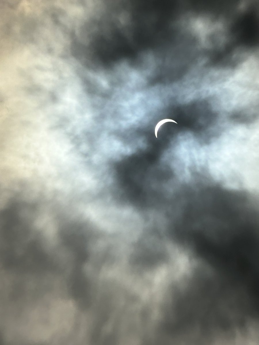 Totality! Green Group and a few Chem/Biochem undergrads had a great view!  Totality photo by our post-doc Dr. Shrikant Nilewar