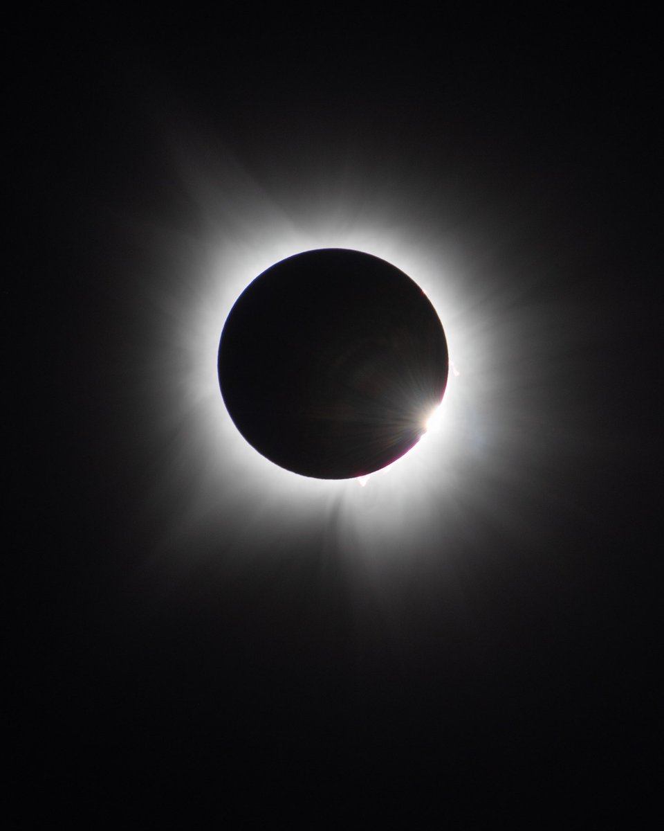 Somewhere in Waxahachie, Texas during the #solareclipse2024 with a Nikon 200-500mm lens and 1.4 teleconverter. I waited a year for this shot. #solareclipse