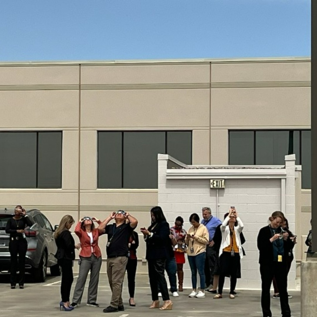 #FBIEP is not in the path of totality, but FBI employees in El Paso were excited to witness the partial eclipse today.