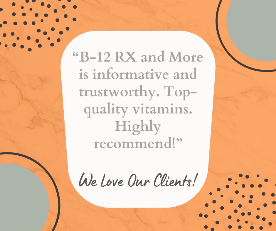 We are thankful for our wonderful clients who trust us with their health & wellness journeys. 🧡

#healthiswealth #clientcare #b12rxandmore #oaksmall #gainesvillefl