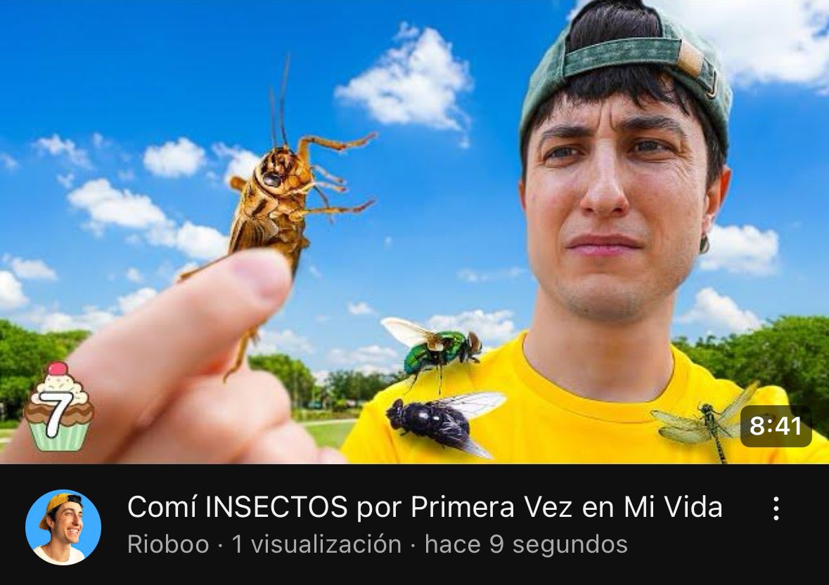 NUEVO VÍDEO

POL ME TRAJO BICHOS Y LOS HE PROBADO

OTRO CHECK VITAL ANTES DE LOS 30

<3