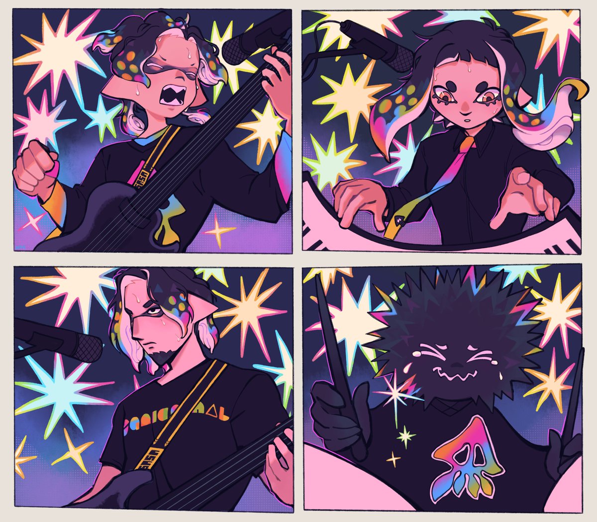 colourful forever, with a smidge of sepia 🧡💙
goodbye splatoon 1! #splatoon #splatbands