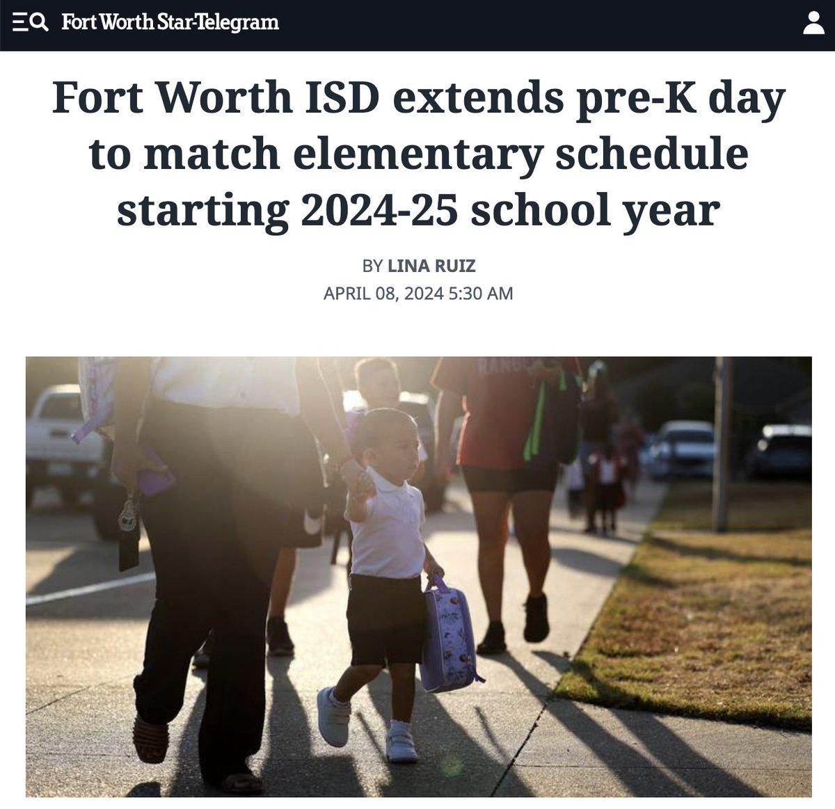 'Bethany Edwards, executive director of the Early Learning Alliance, applauded the schedule change, noting how the gap between the end of a child’s school day and the end of a parent’s work day is 'notoriously challenging for families.'' star-telegram.com/news/local/edu… #TXlege #TXed #ECE