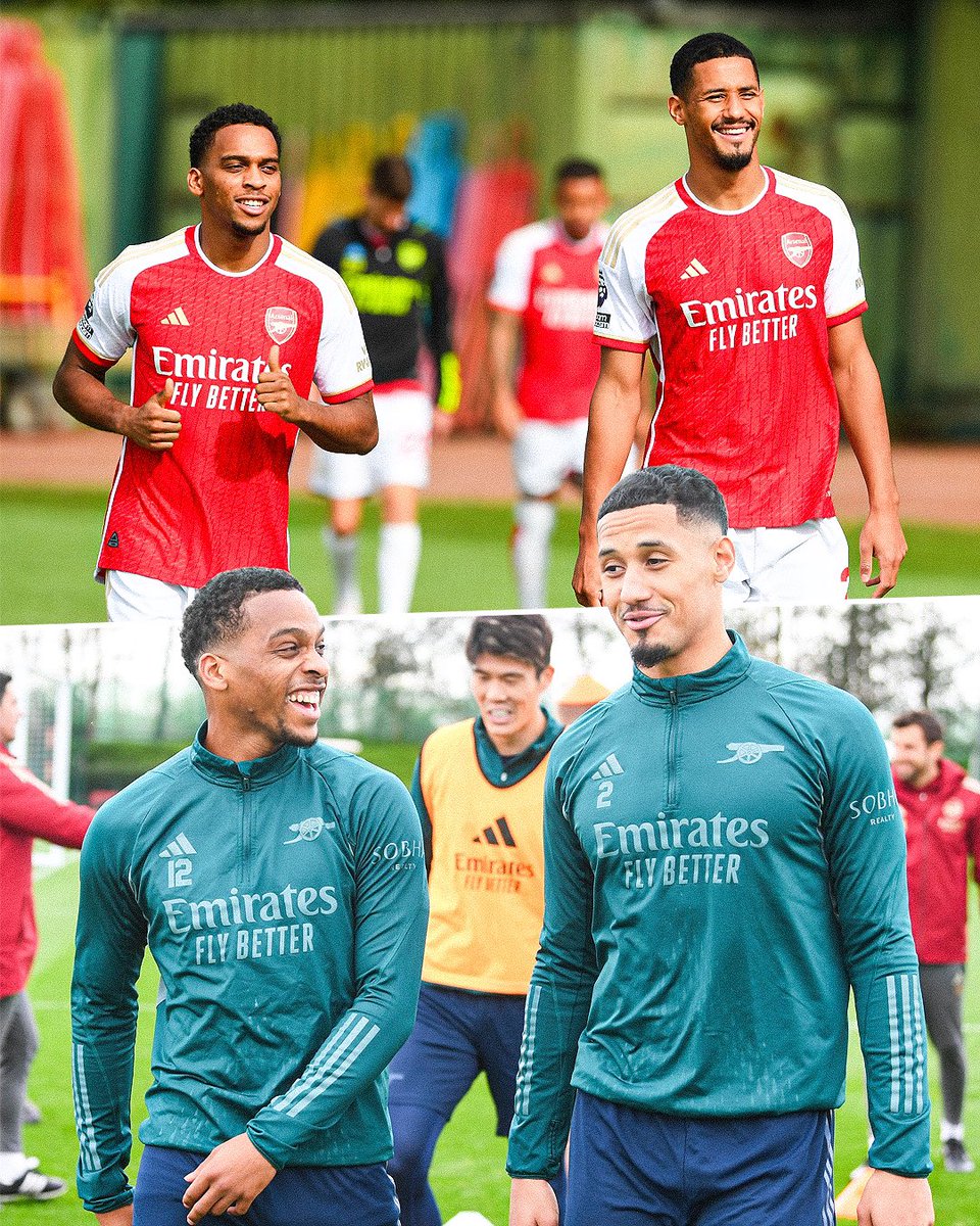 William Saliba and Jurriën Timber, they are back together 🤩❤️