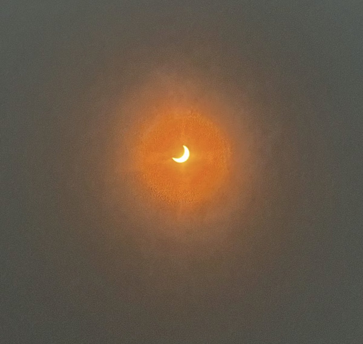 Partial solar eclipse in southern California🌒🌓