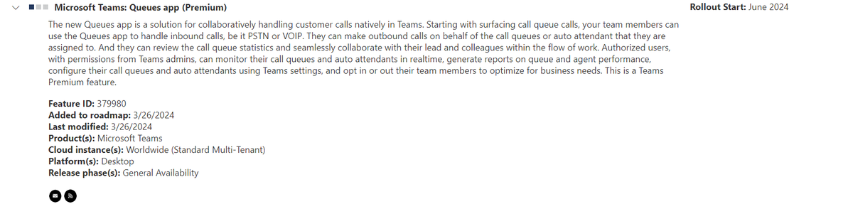 Satish Upadhyaya (@realtime_m365) on Twitter photo Teams Queues arrives: Level up your customer support!
This native Teams app empowers agents to handle calls (PSTN & VoIP) and collaborate seamlessly. 
Team leads can monitor queues, generate reports, and optimize assignments.
 #MicrosoftTeams #QueuesApp #CustomerSupport Teams Queues arrives: Level up your customer support!
This native Teams app empowers agents to handle calls (PSTN & VoIP) and collaborate seamlessly. 
Team leads can monitor queues, generate reports, and optimize assignments.
 #MicrosoftTeams #QueuesApp #CustomerSupport