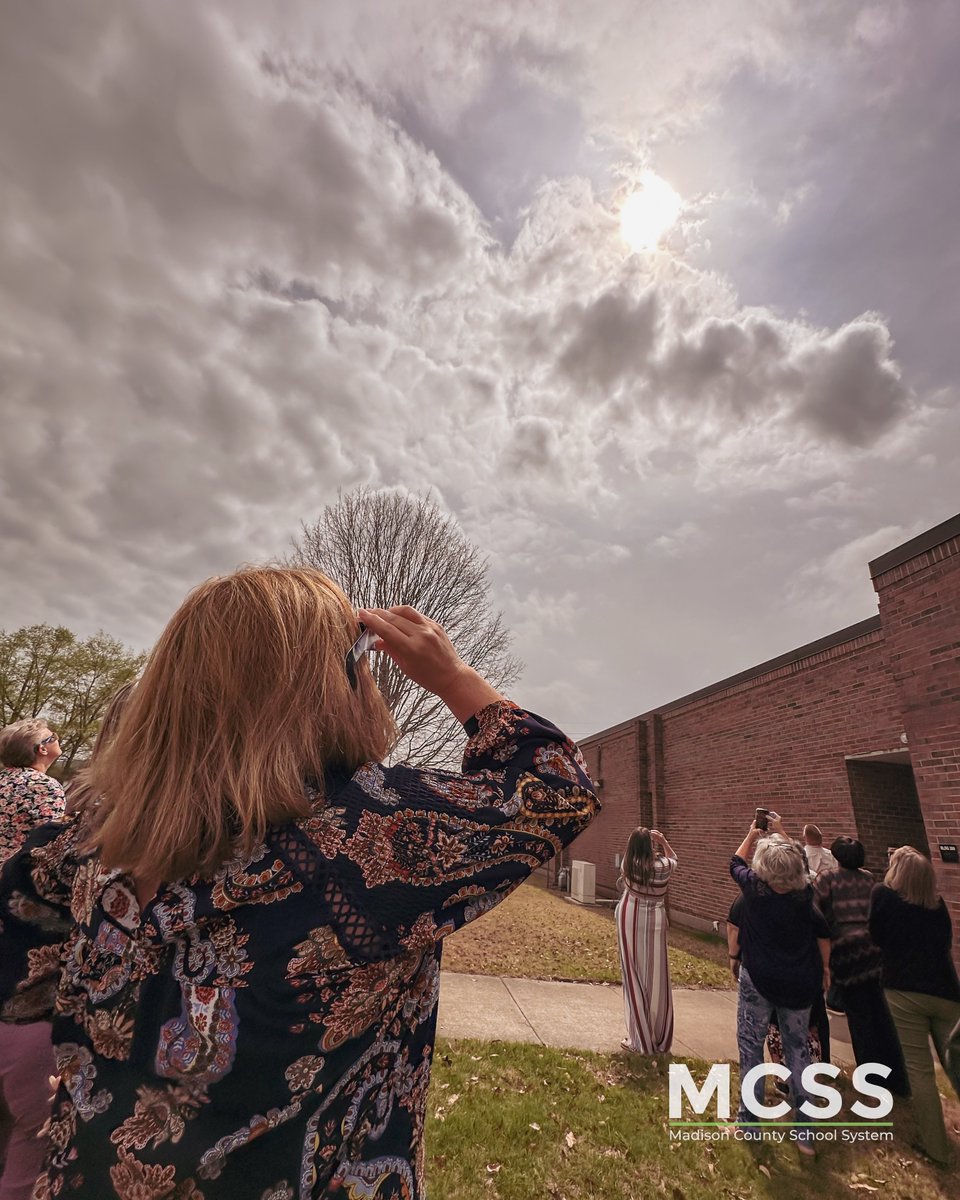 When the MCSS Central Office steps out to catch some rays, you know it's not your average Monday! We're 'eclipsing' our usual routine to witness the cosmic spectacle in style. Talk about a 'bright' idea! #SolarEclipse #ThePowerOfUs