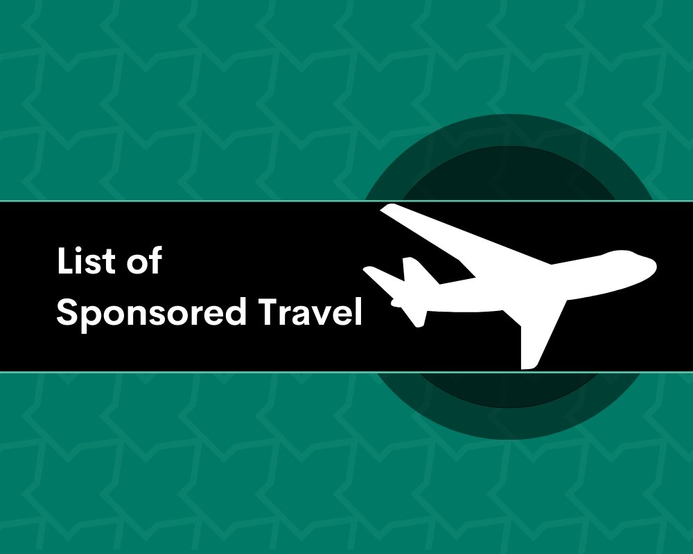 In 2023, MPs accepted 93 sponsored trips, up from 55 in 2022. Read more in the #Ethics Commissioner’s List of Sponsored Travel 2023, released today: bit.ly/43O7M5u #CdnPoli