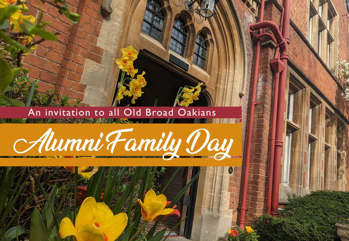 We will be be hosting our next Alumni Day on Sunday 30 June 2024. An opportunity to catch up with St Joseph’s friends, reminisce and take a look around the College. Open to all Old Broad Oakians and family. Please book your tickets here alumni.sjcr.org.uk/events